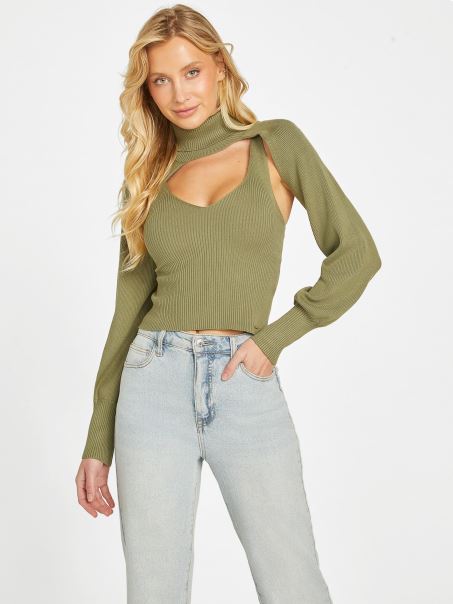 Set De Pulover Bolero Guess Isle Wash 32'' Eco Effie