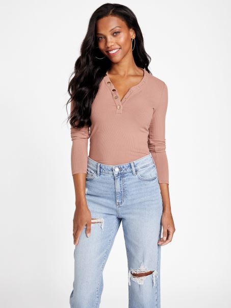 Guess Eco Delia Top Castan Prajit