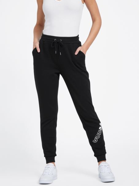 Pantaloni De Jogging Is Logo Sabrina Jet Black Guess