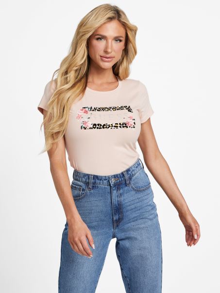 Eco Veleah Tee Vapor Rose Guess