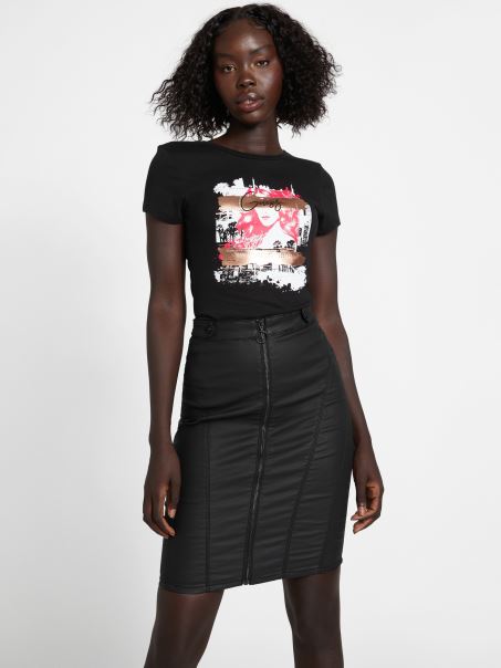 Guess Amoni Tee Jet Black