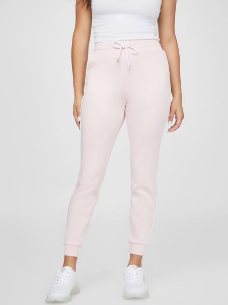 Pantaloni De Jogging Anniko Guess Roz Pudrat Deschis