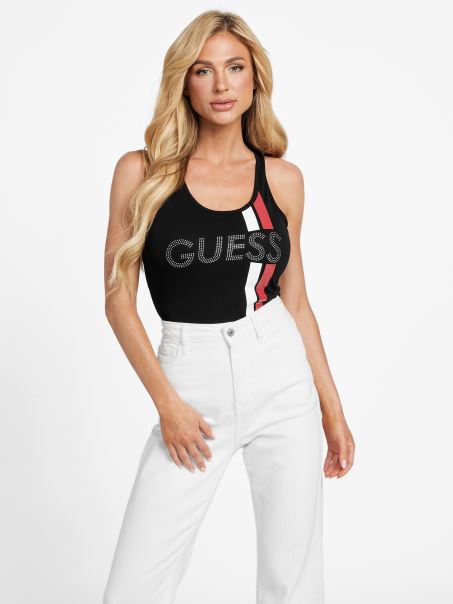 Jet Black Eco Racer Logo Rezervor Guess