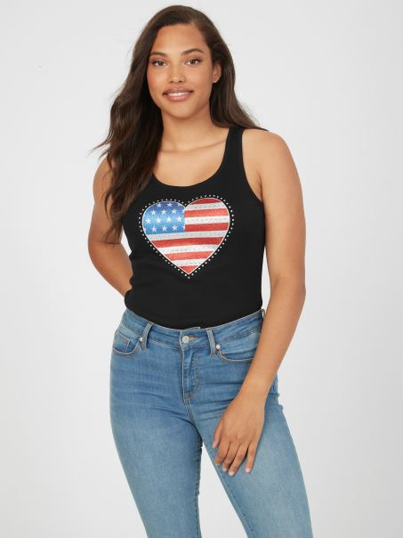 Guess Jet Black Eco July Tank