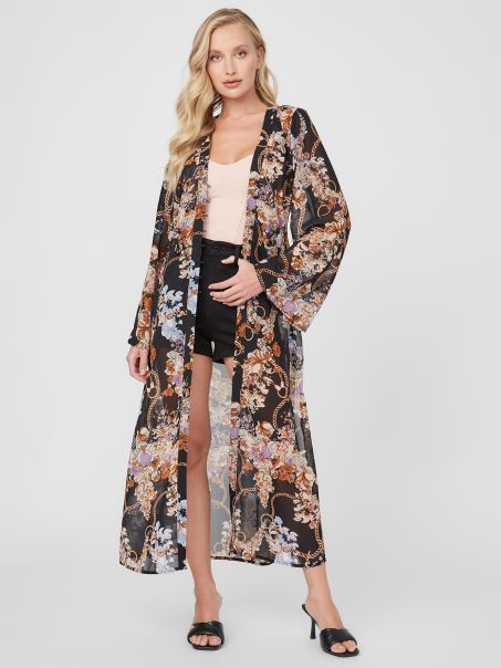 Guess Chain Print Tauryn Maxi Duster