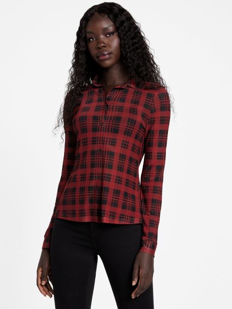 Lami Bluză Vacanță Bliss Carouri Guess