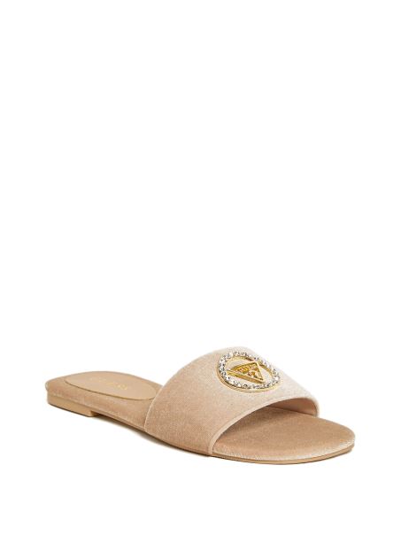 Juliet Catifea Slide Guess Taupe