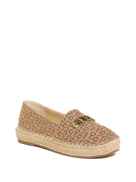 Espadrile Cu Logo Laini Guess Brown