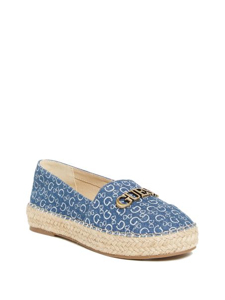 Espadrile Cu Logo Laini Guess Denim