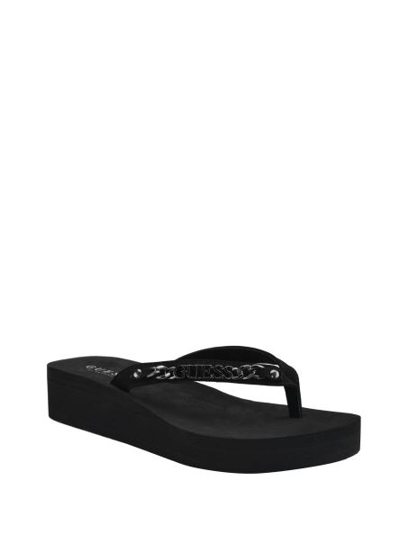 Guess Mists Platforma Flip Flop Negru1