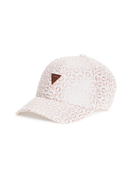 Pălărie Albă De Baseball Cu Logo Metalic Multi-guess Cu Imprimeu