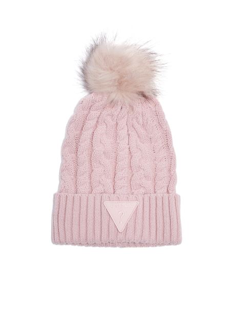 Blush Guess Căciuliță Cu Pompon Tricot