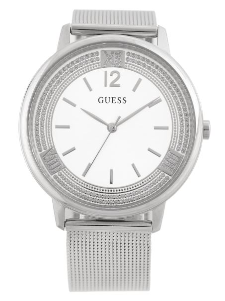 Ceas Analog Cu Plasă Argintiu Fără Ghicire De Culoare