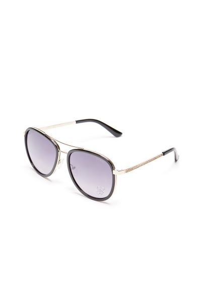 Ochelari De Soare Aviator Negri Guess Cu Strasuri