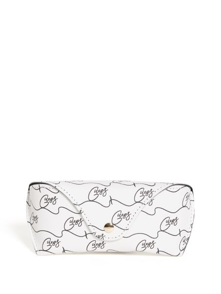 Script Logo Ochelari De Soare Husa Moale Crem Guess