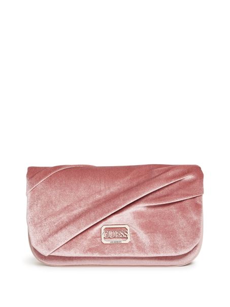 Blush Allegra Pliat Clutch Guess