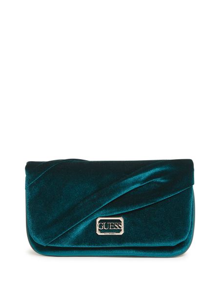Clutch Guess Teal Allegra Plisat
