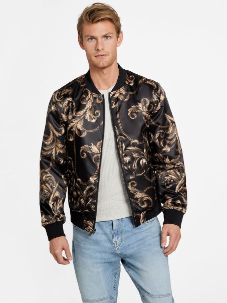 Geacă De Zbor Reversibilă Guess Evo Neagră Jet