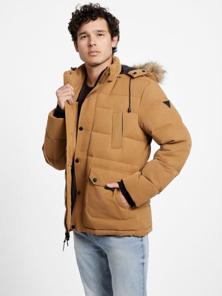 Parka Eco Beasley Jos Guess Toasted Taupe