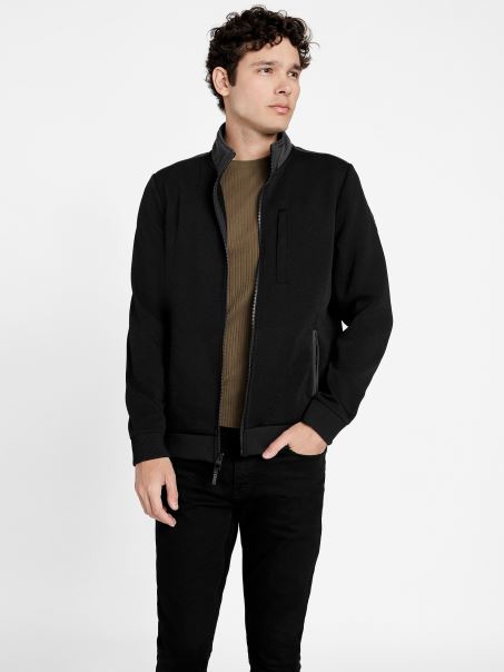 Jachetă Cu Fermoar Guess Jet Black Stoke