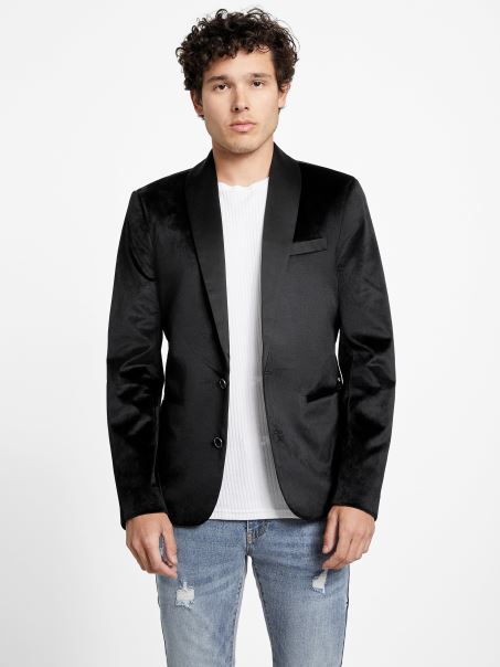 Raul Blazer De Catifea Guess Jet Black