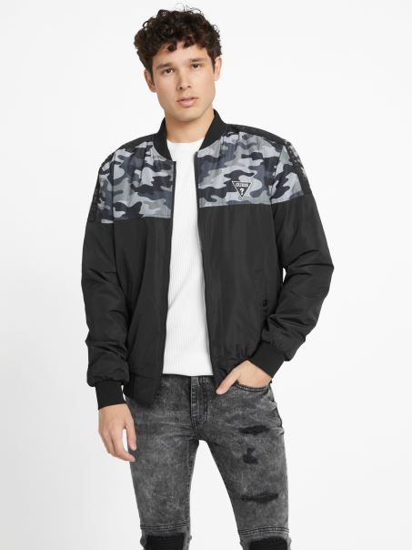 Geaca De Zbor Eco Terry Guess Camo Multi