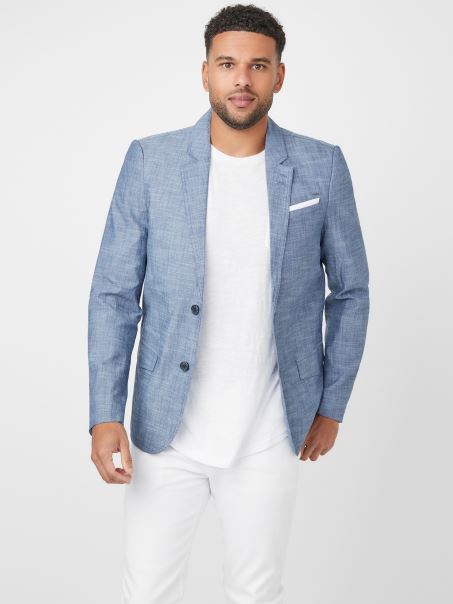 șlefuitoare Chambray Blazer Indigo Guess