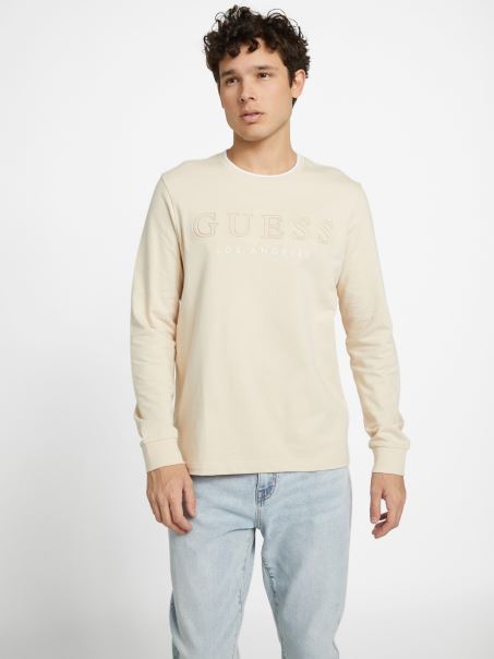 Tricou Chino Cu Mânecă Lungă Guess Kalico Logo