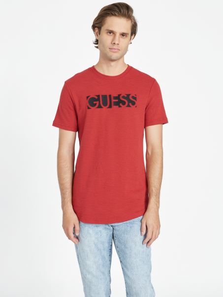Guess Tricou Roșu Noir Charlie