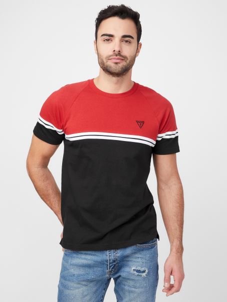Jet Black Eco Kido Color-block Tricou Guess