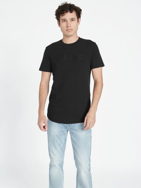 Tricou Charlie Guess Jet Black