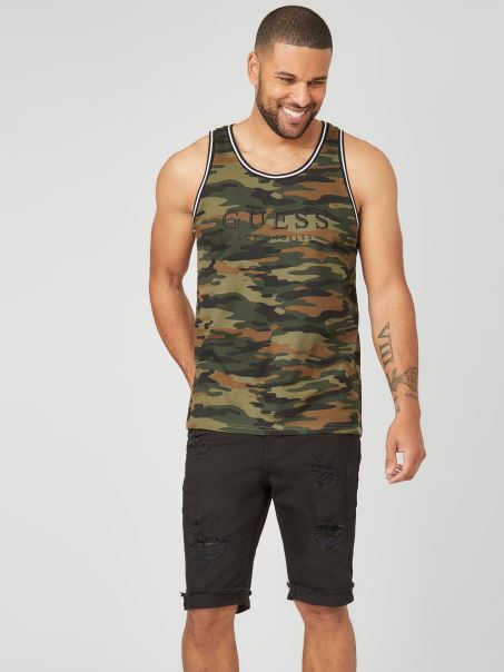 Nichols Logo Brodat Camuflaj Rezervor Guess