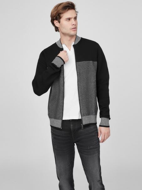 Diego Flight Pulover Jet Black Multi Guess