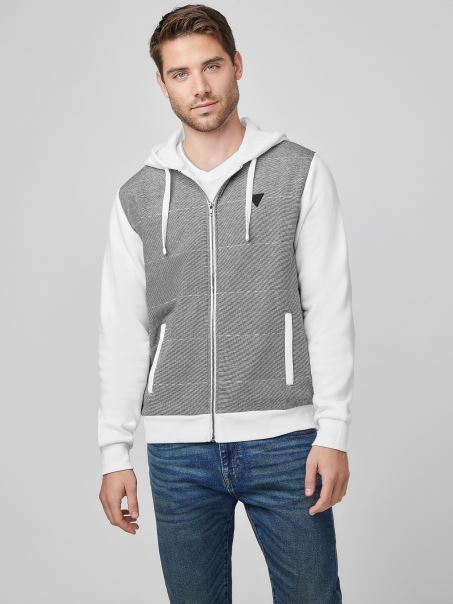 Hanorac Alb Pure Guess Lantern Fleece