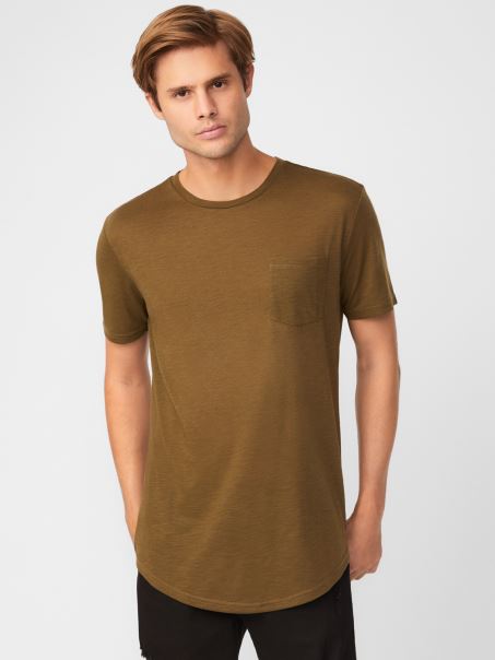 Tricou Cu Paragate Vantor Guess Travertin