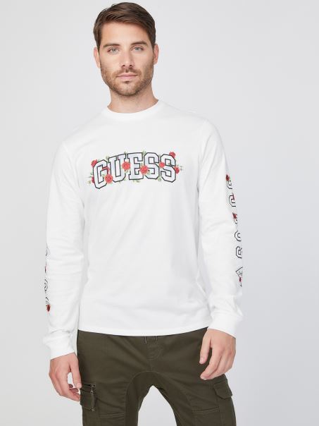 Alb Pur Guess Eco Knox Logo Crewgate