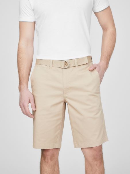 Pantaloni Scurți Abel Stretch Cu Față Plat G118 Guess