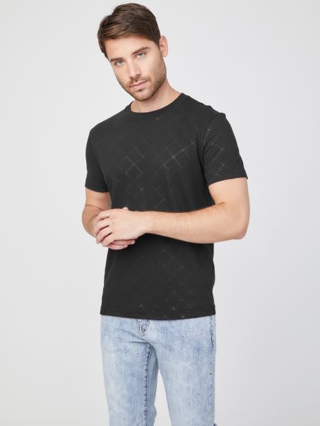 Tricou Cu Logo Tory Jet Black Guess
