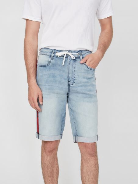 Spălare Lejară Pantaloni Scurți Din Denim Eco Lancaster Guess