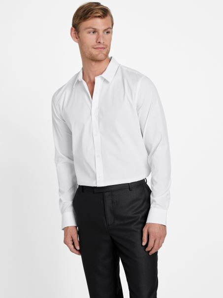 Cămașă Alb Pur Greyjoy Texturată Guess