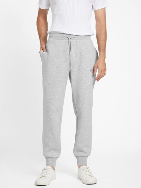 Pantaloni De Jogging Guess Eco Harvey, Gri Melange Deschis