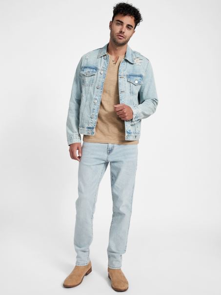 Blugi Drepti Din Anii '90 Guess Cu Spălare Lejeră