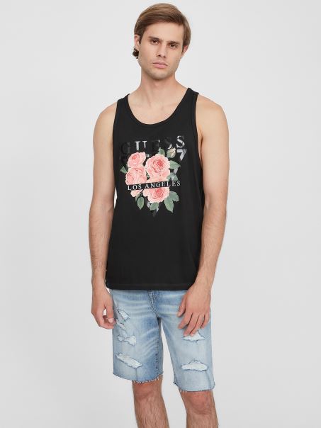 Jet Black Guess Galvin Tank