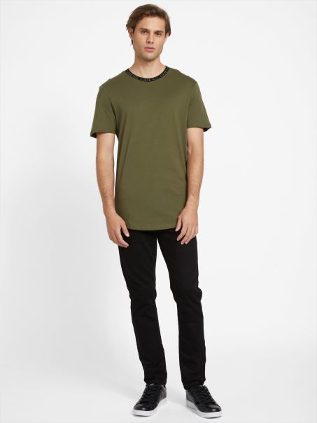 Olive Morning Ronnie Logo Crewneck Guess