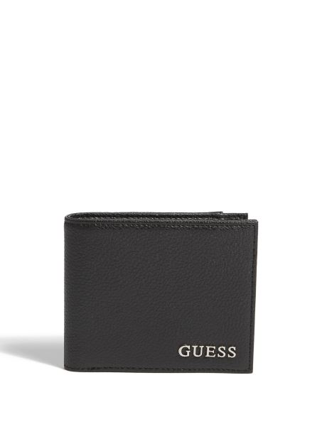 Portofel Bifold Cu Logo Guess Negru