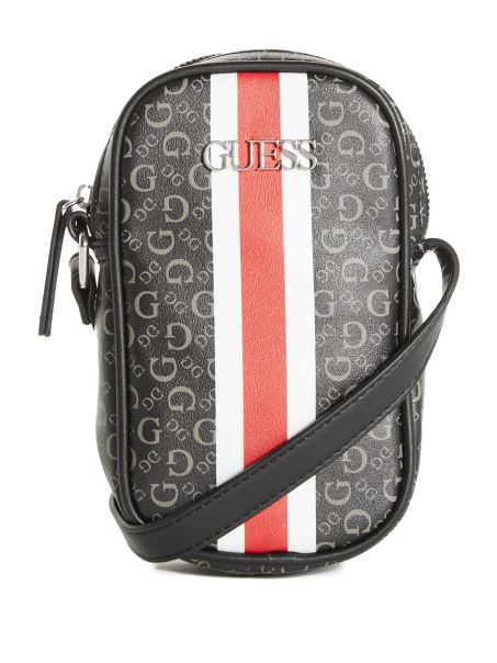 Crossbody Cu Imprimeu Logo Cu Dungi Guess Coal