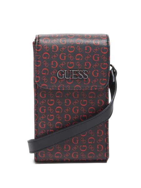 Crossbody Negru Din Nailon Cu Logo Multi-guess