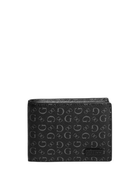 Portofel Bifold Guess Carter Logo Negru