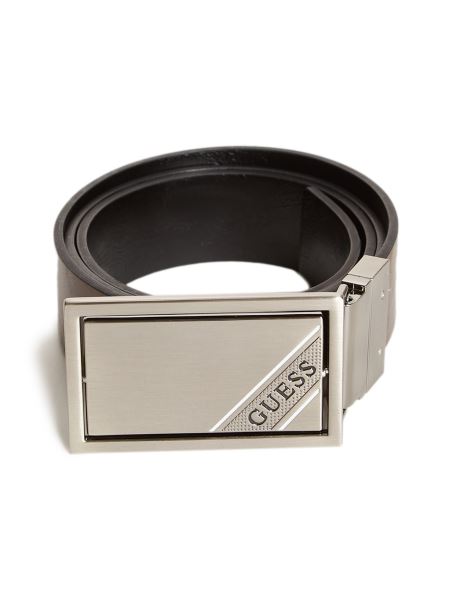 Mustang Ultra Blue Wash 32'' Curea Reversibilă Din Piele Artificială Mată Guess