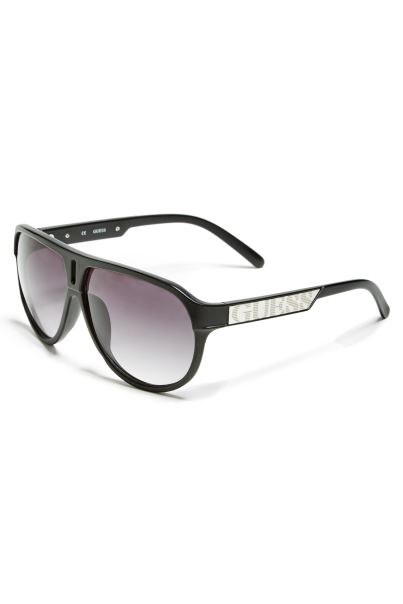 Ochelari De Soare Aviator Din Plastic Guess Multi Negri